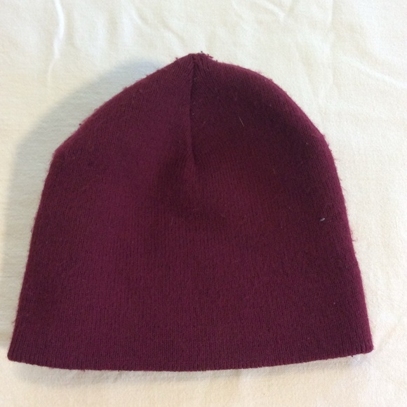 Vintage 2000s Y2K West Coast Choppers Cross RARE Burgundy Red Beanie Made in USA - Picture 3 of 4